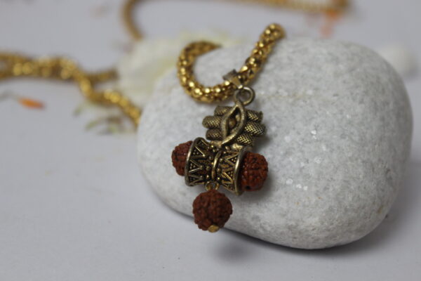 Sansthha - Mahadev Third Eye Damru Rudraksha Locket Pendant