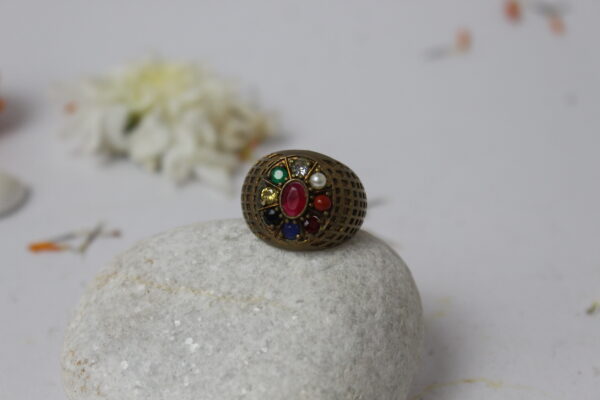 Sansthha - Ashtadhatu Navaratna Ring