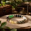 Dhan Lakshmi Bracelet is a sacred prosperity bracelet inspired by Goddess Lakshmi, the divine symbol of wealth, abundance, and success. It is believed to attract positive energy, financial growth, business opportunities, career advancement, and overall prosperity. Energized through traditional Lakshmi rituals and mantras, this bracelet serves as a powerful reminder of abundance, gratitude, and success while adding elegance to your daily spiritual practice. Ideal for both men and women seeking prosperity, positivity, and divine blessings.