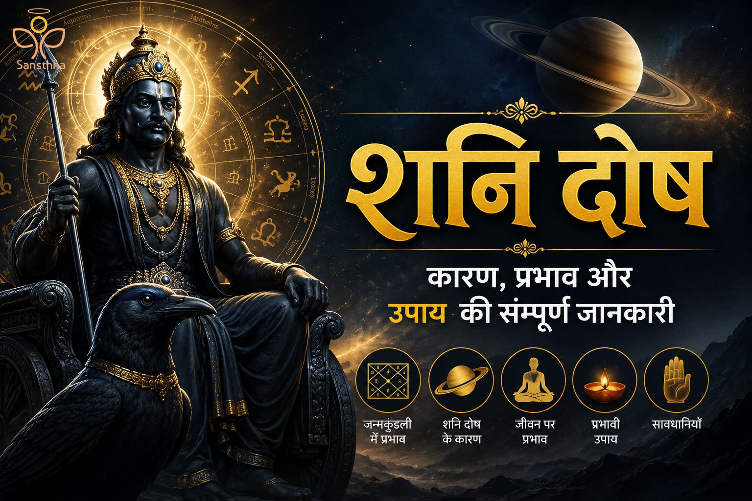शनिदोष का नाम सुनते ही कई लोगों के मन में भय उत्पन्न हो जाता है, लेकिन क्या वास्तव में शनिदोष हमेशा अशुभ होता है? ज्योतिष शास्त्र के अनुसार शनि देव कर्मों के न्यायाधीश हैं, जो प्रत्येक व्यक्ति को उसके कर्मों के अनुसार फल प्रदान करते हैं। यदि किसी व्यक्ति की कुंडली में शनि अशुभ स्थिति में हो या साढ़ेसाती एवं ढैय्या का प्रभाव चल रहा हो, तो जीवन में नौकरी, व्यापार, विवाह, स्वास्थ्य, आर्थिक स्थिति और मानसिक तनाव जैसी कई समस्याओं का सामना करना पड़ सकता है।