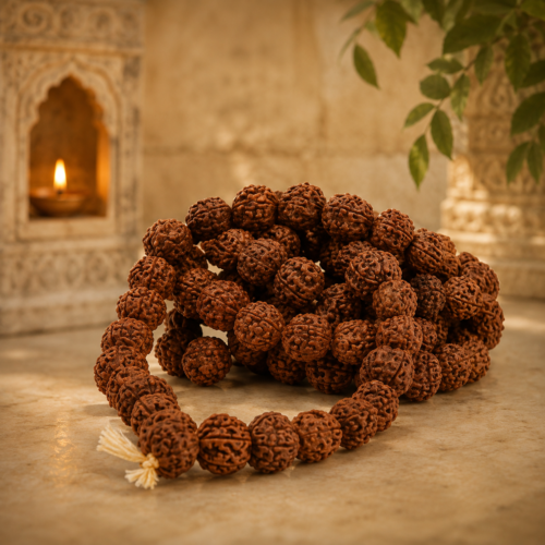 Sansthha - 5 Mukhi 108 Beads Rudraksha Mala Sansthha - 5 Mukhi 108 Beads Rudraksha Mala