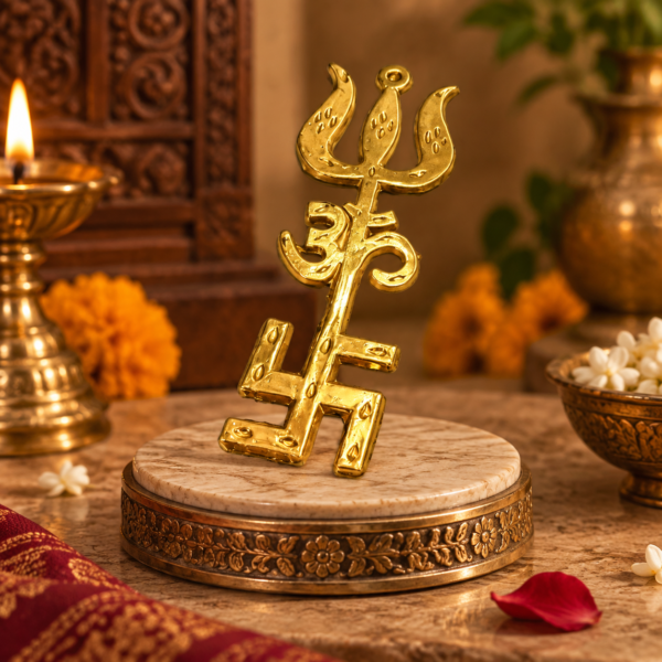 Om Swastik Trishul yantra