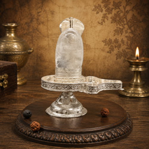 Spatik Shivling with Sheshnaag Spatik Shivling with Sheshnaag
