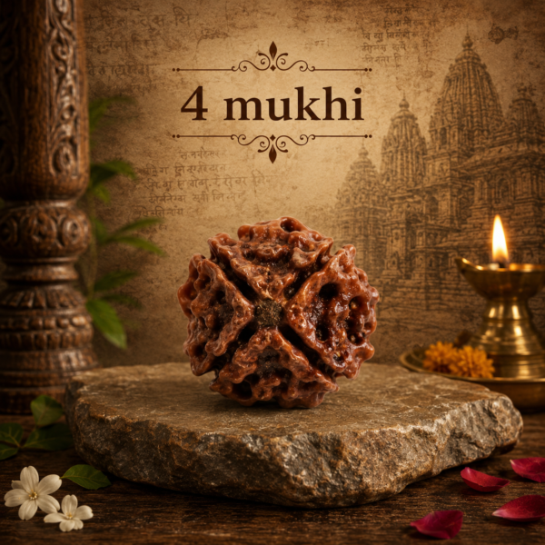 Sansthha - 4 Mukhi Rudraksha