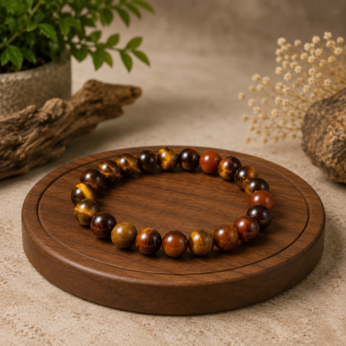 Tiger Eye Tumble Beads Bracelet Tiger Eye Tumble Beads Bracelet