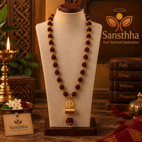 Sansthha - Mahakal Kavach With Rudraksha Mala Sansthha - Mahakal Kavach With Rudraksha Mala