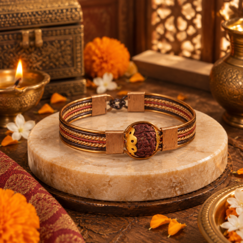 Sansthha - Panchmukhi Rudraksha Bracelet