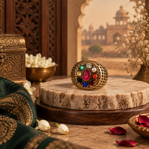 Sansthha - Ashtadhatu Navaratna Ring Sansthha - Ashtadhatu Navaratna Ring